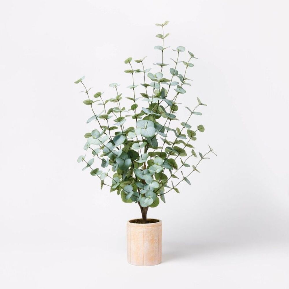 Large Artificial Eucalyptus Plant in Pot -Threshold Green